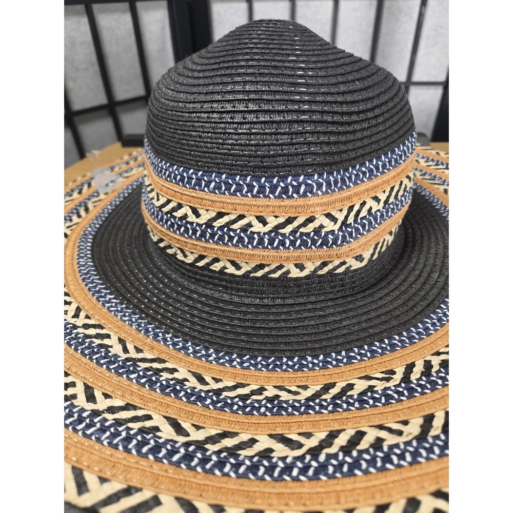 Wide Brim Boho Western Hat Sun Hat Beach Gardening Picnic - Picture 2 of 4